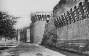 Avignon. - Die Stadtmauern XIVe, um 1925