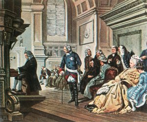 Bach besucht Friedrich den Großen von Unbekannt