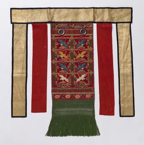 Rückenschürze für das königliche Zeremonialgewand, späte 1800er-frühe 1900er