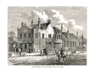 Bagnigge Wells, 1780 von Unbekannt