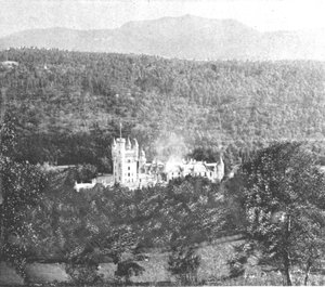 Schloss Balmoral zur Zeit von Victoria, 1901