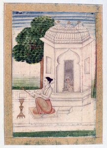 Bamgali Ragini, Ragamala Album, Schule von Rajasthan, 19. Jahrhundert von Unbekannt