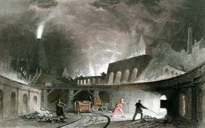 Bank von Öfen, Lymington Iron Works, Tyneside, England, 1835