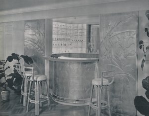 Bar im Haus von Mr. und Mrs. Miles Gray, 1942