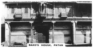 Haus der Barden, Patan, Indien, ca. 1925