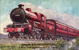Barnard Way - London Midland & Scottish, ein West Coast Express mit L&Y Lokomotive