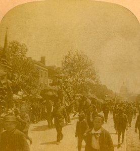 Barnums Parade, Penn. Ave. Washington D.C., spätes 19. - frühes 20. Jahrhundert von Unbekannt