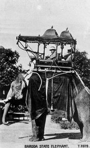 Elefant des Staates Baroda, Indien, 20. Jahrhundert