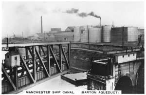 Barton-Aquädukt, Manchester-Schifffahrtskanal, 1936