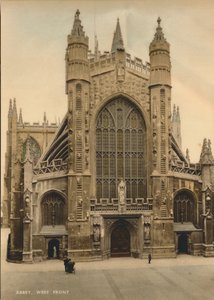 Bath Abbey, Westfront, um 1925 von Unbekannt