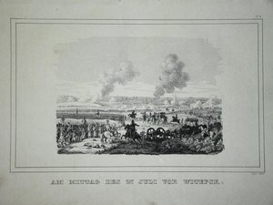 Schlacht zwischen russischen Truppen und französischer Kavallerie bei Ostrovno, 25.-26. Juli 1812