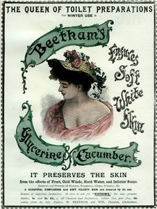 Beethams Glycerin- und Gurkencreme, 19. Jahrhundert