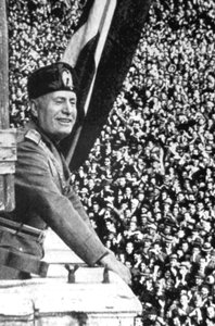 Benito Mussolini 1883-1945, italienischer faschistischer Diktator von Unbekannt