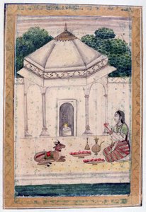 Bhairavi Ragini, Ragamala Album, Schule von Rajasthan, 19. Jahrhundert