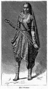 Bhil-Frau, 1886 von Unbekannt