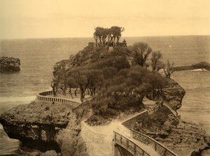 Biarritz - Le Rocher du Basta, ca. 1930 von Unbekannt