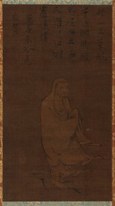 Bodhidharma überquert den Yangzi auf einem Schilfrohr, 15. Jahrhundert von Unbekannt