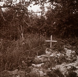 Leiche eines deutschen Soldaten, Ablain-Saint-Nazaire, Nordfrankreich, um 1914-1918