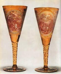 Böhmische Gläser, 19. Jahrhundert