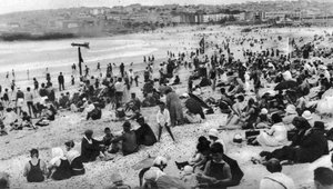 Bondi Beach, Sydney, New South Wales, Australien, um 1924