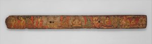 Buchdeckel eines Manuskripts des Ashtasahasrika Prajnaparamita Sutra, 10.-11. Jahrhundert von Unbekannt