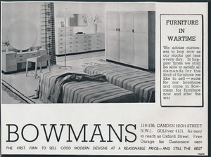 Bowmans Werbung, 1942