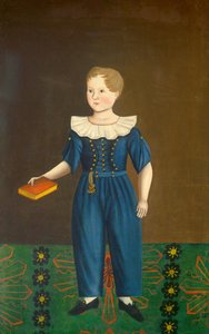 Junge in Blau, ca. 1820-1830 von Unbekannt