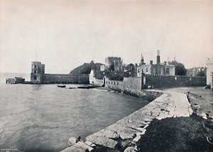Branksea Island - Gesamtansicht des Schlosses, 1895