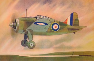 Brewster Buffalo Jagdflugzeug, ca. 1944