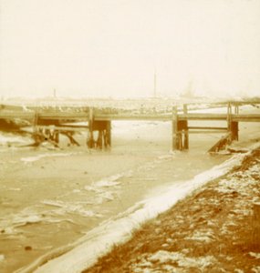 Brücke bei Poperinge, Flandern, Belgien, um 1914-1918
