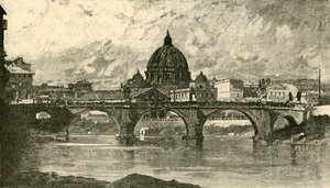 Brücke von St. Angelo, Rom, 1890