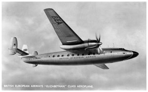 British European Airways Elizabethan Klasse Flugzeug