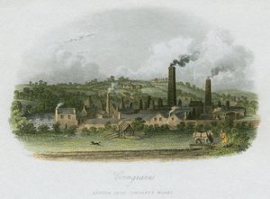 British Iron Companys Werke in Corngraves, nahe Halesowen, West Midlands, um 1835