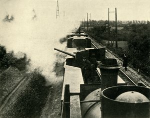 Gepanzerter Zug der britischen Marine, Erster Weltkrieg, 1914, ca. 1920