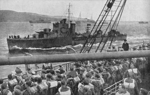 Britische Truppen landen in Norwegen, 1940