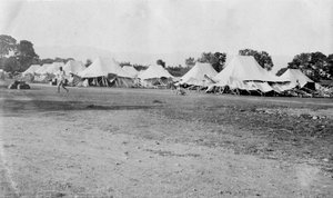Lager des britischen Heeres in Dehra Dun, Indien