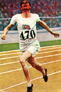 Britischer Athlet Douglas Lowe gewinnt die 800 Meter in der Leichtathletik, 1928