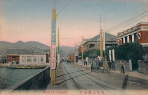 Bund von Nagasaki, um 1910 von Unbekannt