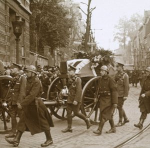Beerdigung von Edith Cavell, Brüssel, Belgien, 1915