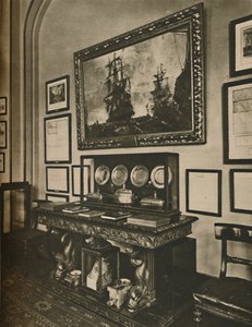 Kabinett der Nelson-Relikte im Lloyds Committee Room von Unbekannt