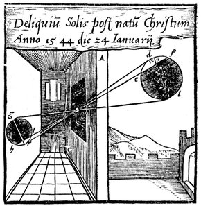 Camera obscura, 1561 von Unbekannt