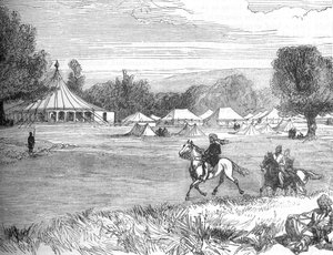 Lager von Ameer Yakoub Khan, Gundamuk, um 1880