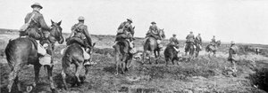 Kanadische Kavallerie, Vimy, Frankreich, Erster Weltkrieg, April 1917