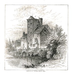 Canonbury Tower um 1800, 1878 von Unbekannt
