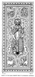 Baldachin des Grabes des Schwarzen Prinzen in der Kathedrale von Canterbury von Unbekannt
