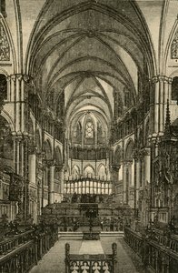 Kathedrale von Canterbury - Der Chor, 1898