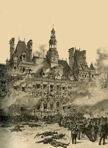 Eroberung des Hôtel de Ville, Paris, Julirevolution, 1830 um 1890