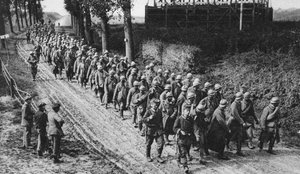 Gefangene französische Soldaten, die Somme, Frankreich, Erster Weltkrieg, 1917