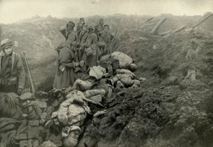 Eroberte deutsche Schützengräben bei Les Éparges, 1919