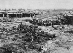 Eroberte russische Stellung, Melkov, Polen, Erster Weltkrieg, 20. Juli 1915 von Unbekannt